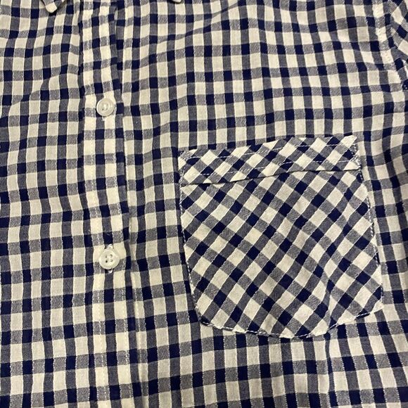 Rails womens XS navy white gingham button down - Picture 2 of 6
